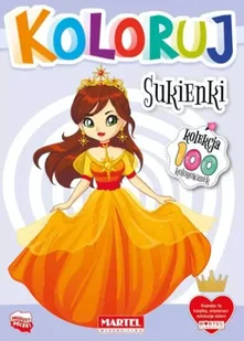 Koloruj - Sukienki - Kolorowanki, wyklejanki - miniaturka - grafika 1