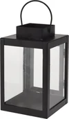 Świeczniki - Latarnia czarna z uchwytem metalowa 10x10x16cm - miniaturka - grafika 1