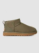 Botki damskie - UGG Botki "Ultra Mini" w kolorze khaki ze skóry owczej - miniaturka - grafika 1
