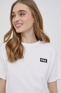 Koszulki i topy damskie - Fila t-shirt bawełniany kolor biały - grafika 1