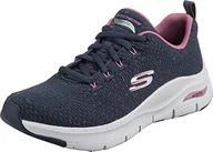 Trampki damskie - Skechers Damskie tenisówki Arch Fit, granatowe, 4 UK - miniaturka - grafika 1