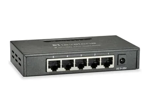 LevelOne GEU-0523 łącza sieciowe Nie zarządzany Gigabit Ethernet (10/100/1000) Czarny - Pozostałe akcesoria sieciowe - miniaturka - grafika 1