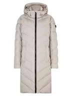 Płaszcze damskie - Ziener Damski płaszcz zimowy TELSE | ciepły, oddychający, wodoszczelny, długość do kolan, srebrno-beżowy, 42 - miniaturka - grafika 1