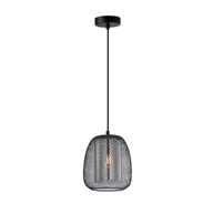 Lampy sufitowe - Unikalna, czarna lampa wisząca PND-28612-BK-SG z serii AMIRIA  - miniaturka - grafika 1