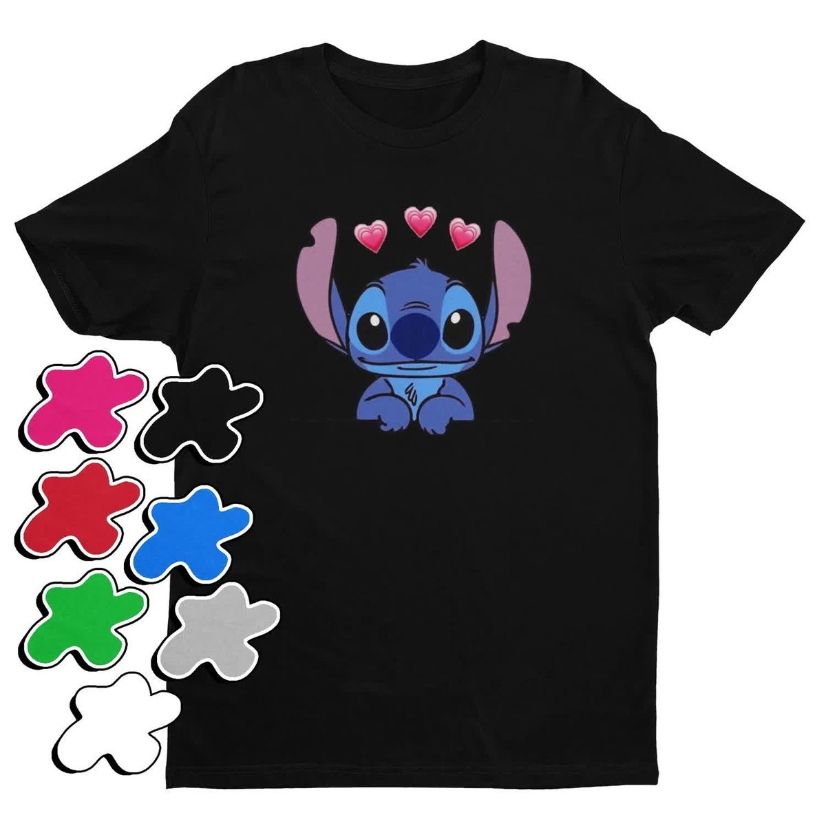 Koszulka T-Shirt Dziecięca Z Nadrukiem Duży Wybór Lilo Stitch -L 146-152