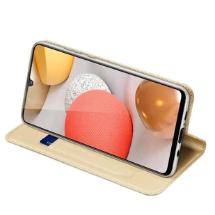 Dux Ducis Skin Pro kabura etui pokrowiec z klapką Samsung Galaxy A42 5G złoty - Etui i futerały do telefonów - miniaturka - grafika 6
