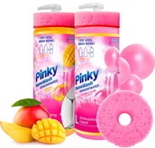 Płyny do naczyń - ZESTAW 2x Płyn do Mycia Naczyń Bubble Gum i Mango Koncentrat NanoWash Pinky - miniaturka - grafika 1