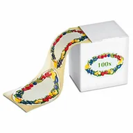 Pozostałe akcesoria kuchenne - Etykiety samoprzylepne w pudełku z motywem owoców, 100 szt. - miniaturka - grafika 1