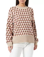 Swetry damskie - United Colors of Benetton Sweter damski, Wzór Toni różowy E beż 901, S - miniaturka - grafika 1