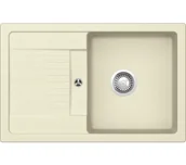 Zlewozmywaki - Schock Lima D-100 S Granitowy Vanilla - miniaturka - grafika 1