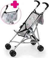 Wózki dla lalek - BAYER wózek spacerówka+torba szary 30507AB 20159 - miniaturka - grafika 1