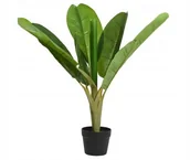 Sztuczne kwiaty - Bananowiec drzewko w doniczce sztuczne dekoracyjne 75x50 cm - miniaturka - grafika 1