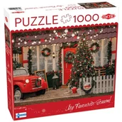 Puzzle - Puzzle TACTIC Lovers Christmas Porch 59606 (1000 elementów) - miniaturka - grafika 1