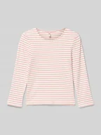 Koszulki dla dziewczynek - Bluzka o kroju regular fit z dzianiny z prążkowaniem model ‘MAUDE’ - miniaturka - grafika 1