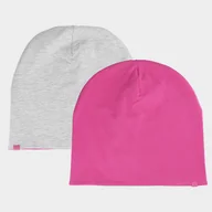 Czapki damskie - Czapka Dziewczęca 4F Dwustronna Różowa CAPF389 Fuksja - miniaturka - grafika 1