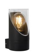 Lampy ścienne - Lucide Norman 15805/01/30 kinkiet lampa ścienna IP65 1x15W E27 czarny - miniaturka - grafika 1