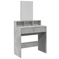 Toaletki - vidaXL Toaletka z lustrem betonowa szara 80x41x144,5 cm - miniaturka - grafika 1