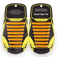 Akcesoria obuwnicze - Elastyczne Sznurowadła Dziecko Pomarańczowy - miniaturka - grafika 1