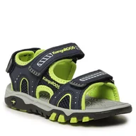Buty dla chłopców - Sandały KangaRoos K-Celtic Kento 10048 000 4054 M Dk Navy/Lime - miniaturka - grafika 1