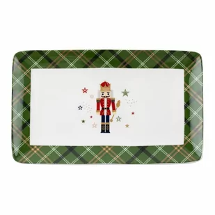 Talerz prostokątny xmas 20x12,8cm kod: 2PL-TAL-20X12,8/SU1409_1 - Talerze - miniaturka - grafika 1