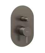 Baterie wannowe i prysznicowe - Ravak Espirit - Bateria podtynkowa na 2 urządzenia, z korpusem, grafit szczotkowany X070321 - miniaturka - grafika 1