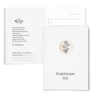 Kartki okolicznościowe i zaproszenia - ZAPROSZENIA ŚLUBNE GOTOWE z kopertą ZSM01 - miniaturka - grafika 1
