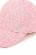 Czapki dla dzieci - Michael Kors czapka bawełniana dziecięca kolor różowy wzorzysta - miniaturka - grafika 1