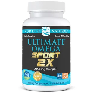 NORDIC NATURALS Nordic Naturals Ultimate Omega 2X Sport 2150mg (Omega 3 NSF Certified for Sport) 60 cytrynowych kapsułek żelowych - Stawy, mięśnie, kości - miniaturka - grafika 1