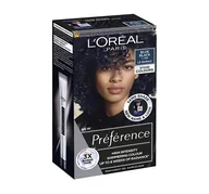 Farby do włosów i szampony koloryzujące - L'Oreal Paris Préférence Vivid Colors, trwała farba do włosów, 1.102 BLUE BLACK - miniaturka - grafika 1