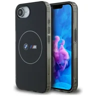 Etui i futerały do telefonów - Etui BMW IML Metal White Circle MagSafe do iPhone 16e czarny - miniaturka - grafika 1