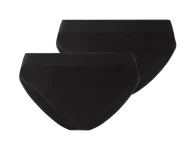 Majtki damskie - esmara® Majtki figi damskie, 2 pary (Czarny, M(40/42)) - miniaturka - grafika 1