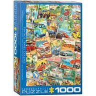 Puzzle - Eurographics Puzzle 1000 Vintage Travel Collage 6000-5628 - - miniaturka - grafika 1