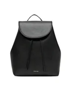 Plecaki - Calvin Klein Plecak Foil Logo Flap Backpack LV04F3297G Czarny - miniaturka - grafika 1