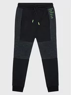 Spodnie i spodenki dla dziewczynek - Birba Trybeyond Spodnie dresowe 999 52186 00 Czarny Regular Fit - miniaturka - grafika 1