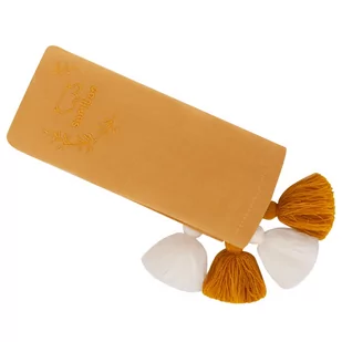 Samiboo - Otulacz bambusowy - Musztarda z frędzlami 100cm/120cm - Rożki i beciki Samiboo - Otulacz bambusowy - Musztarda z frędzlami 100cm/120cm - Rożki i beciki - miniaturka - grafika 1