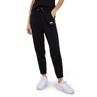 Spodnie sportowe damskie - Spodnie dresowe damskie Alpha Industries Basic Jogger SL 11605103 - czarne - miniaturka - grafika 1