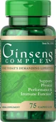 Suplementy naturalne - ŻEŃ-SZEŃ COMPLEX Ginseng (75kaps) Puritan's Pride - miniaturka - grafika 1