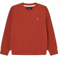 Bluzy dla chłopców - Hackett London Bluza chłopięca Hackett Emboss SLV Cw, Czerwony (terakota), 7 Lat - miniaturka - grafika 1
