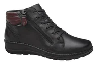Botki damskie - Botki AXEL Comfort 4356 H Czarne na zamek na Haluksy Kosela Medic 9356, - miniaturka - grafika 1
