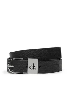 Calvin Klein Pasek Damski Ck Loop Thin Round Buckle 2.5 K60K612856 Czarny - Paski - miniaturka - grafika 1