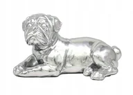 Figurki dekoracyjne - FIGURKA PIES BULDOG W POZYCJI LEŻĄCEJ ELEGANCKA DEKORACJA - miniaturka - grafika 1