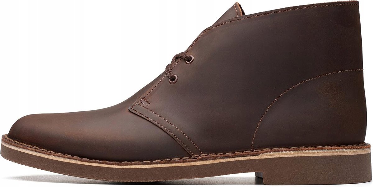 CLARKS TRZEWIKI SKÓRZANE BRĄZOWE SZNUROWANE ZA KOSTKĘ 42,5 1JIB
