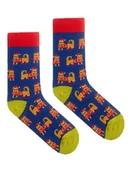 Skarpetki męskie - Skarpetki świąteczne kotki koty kolorowe skarpetki we wzory Kabak - miniaturka - grafika 1