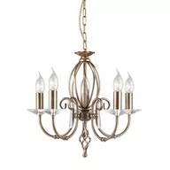 Lampy sufitowe - Elstead Lighting Aegean 5Lt Chandelier Aged Brass AG5 AGED BRASS Elstead lampa wisząca stylowa świecznikowa AG5 AGED BRASS ) - miniaturka - grafika 1