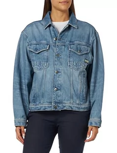 G-STAR RAW Damska kurtka dżinsowa oversize, Niebieski (D23643-D436-C947 Sun Faded Air Force Blue), M - Kurtki damskie - miniaturka - grafika 1