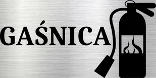 Tabliczka aluminiowa na drzwi ścianę Gaśnica 15x10 Nierdzewna - Tablice i flipcharty - miniaturka - grafika 1