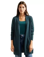 Swetry damskie - Cecil Kardigan długi, Deep Lake Green, XL - miniaturka - grafika 1