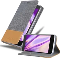 Etui i futerały do telefonów - Cadorabo Etui do Lenovo K6 / K6 POWER w kolorze LIGHT GREY BROWN Etui na telefon komórkowy z magnetycznym zamknięciem, funkcją podstawki i miejscem na kartę Etui Etui ochronne Etui z klapką w stylu książki - miniaturka - grafika 1