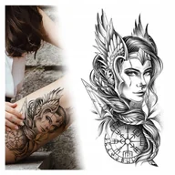Prace ręczne dla dzieci - Tatuaż tymczasowy wodny KOBIETA / RYCERZ ZODIAKU - miniaturka - grafika 1