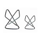 Spinacze i klipsy do papieru - Spinacze biurowe krzyżowe 65mm VICTORY OFFICE 12szt. /63K4665K12/ - miniaturka - grafika 1